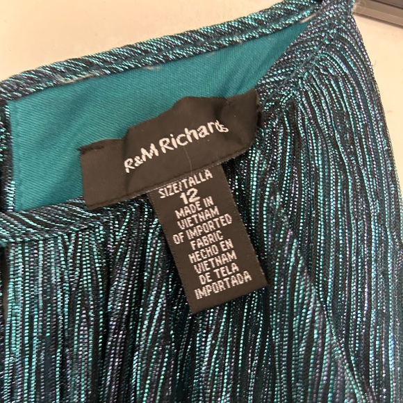 Elegant Mermaid Blue Evening Prom Dress Shimmer - Picture 7 of 11